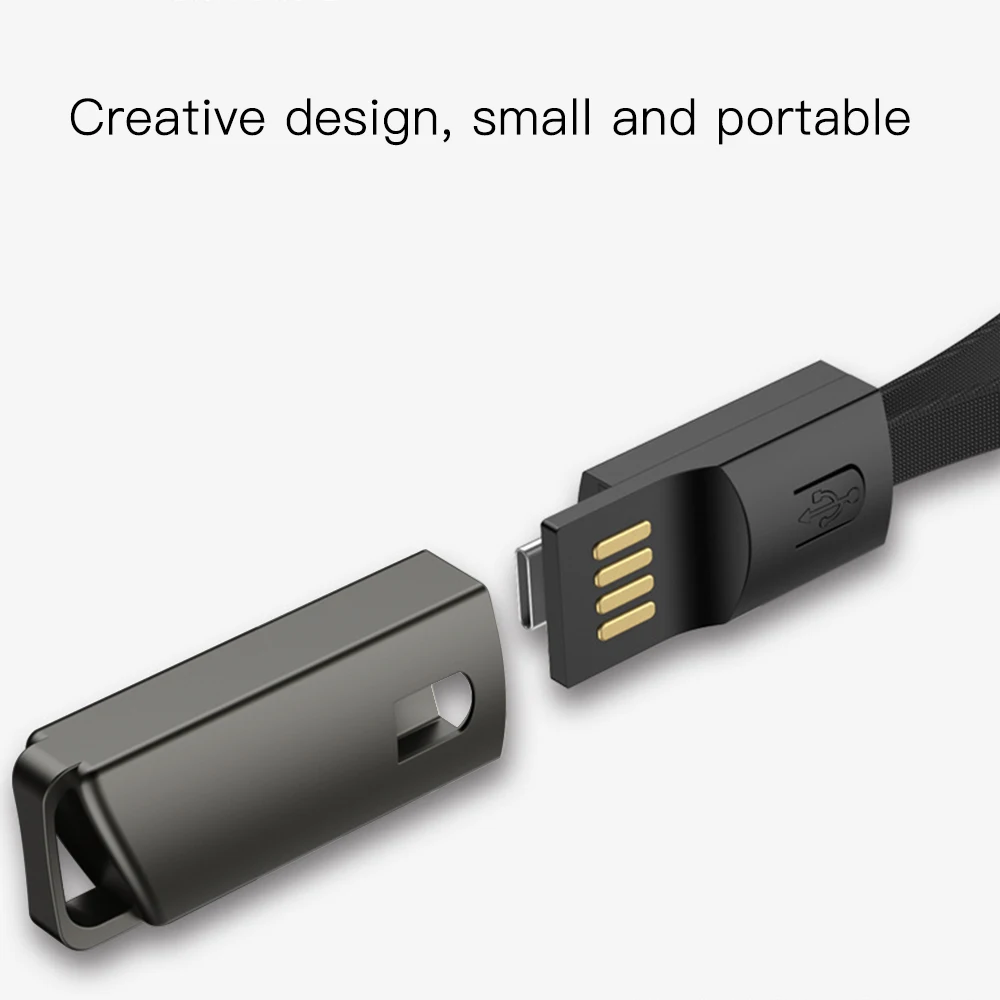 Переносной микро USB кабель брелок кабели для передачи данных 2.4A зарядное устройство с быстрой зарядкой, USB кабель для передачи данных для смартфон Android телефона Зарядка через usb шнур