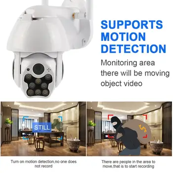 

Wireless WIFI IP Camera Two-way Intercom 1080P HD 2.0MP Network Cam 360° Outdoor Night IR Vison Anti-thief Security CCTV Camera