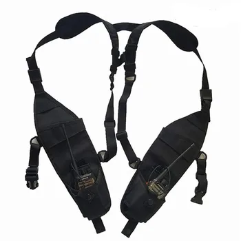 

Universal Double Radio Walkie-talkie Shoulder Holster Chest Harness Holder Vest Rig For Two Way Radio Rescue Essentials