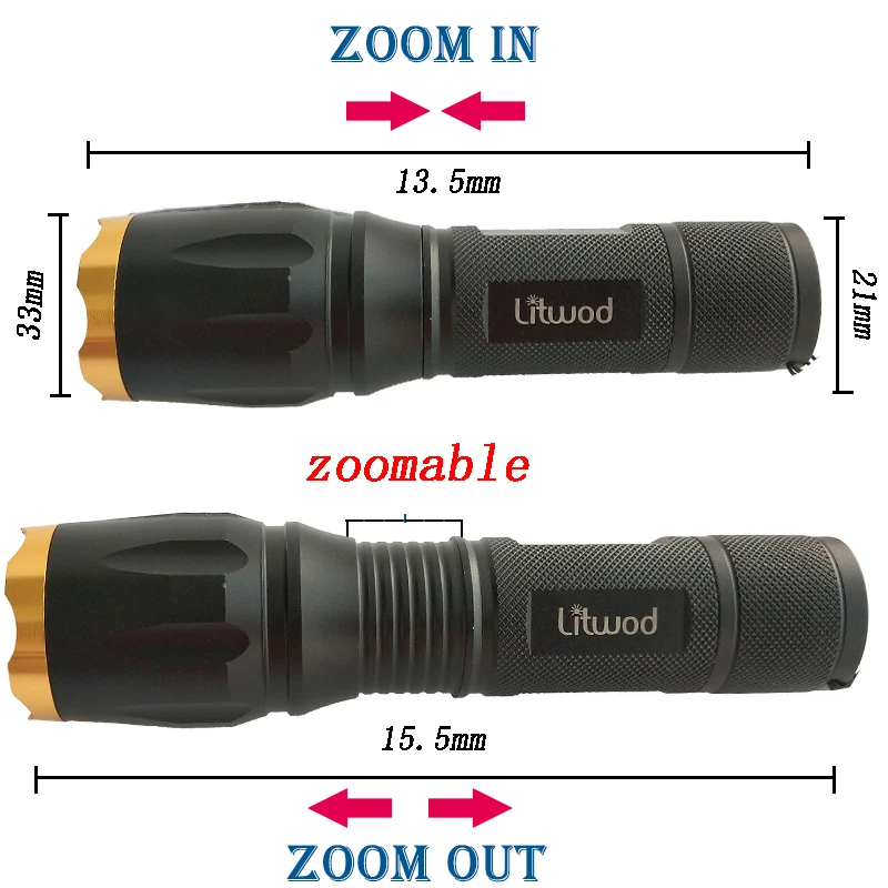 Litwod Z20 XML T6 светодиодный тактический фонарик регулируемый 5 режимов светодиодный фонарик Кемпинг Рыбалка выбрать 18650 аккумулятор и зарядное устройство