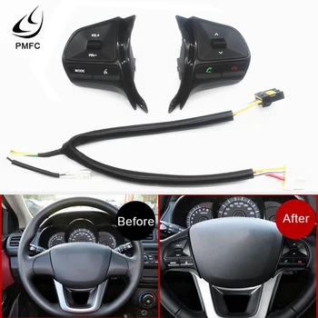 

PMFC control button for KIA RIO 2011-2014 multifunctional steering wheel Audio phone volume switch for bluetooth car accessories