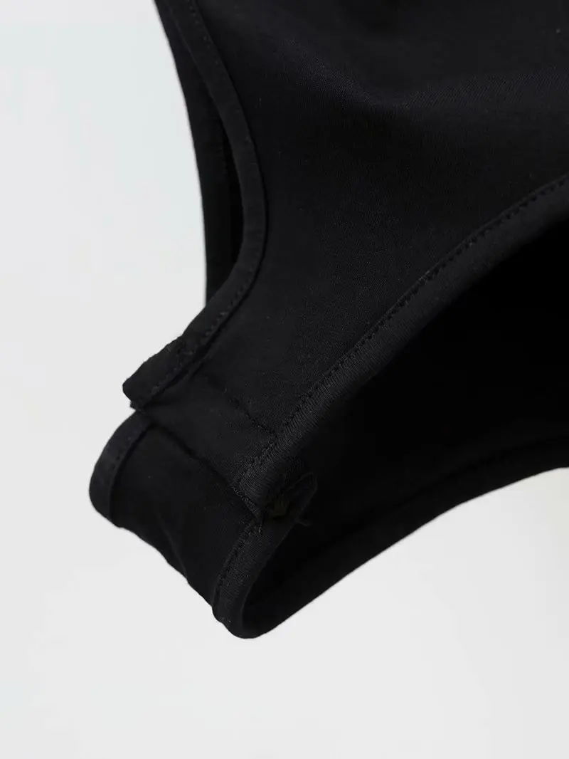 Vintage Black Bodysuit Women Eyelet Bandage V Neck Sleeveless Sexy Bodysuit Summer 2020 Body mujer Playsuit Tops XDWM2916