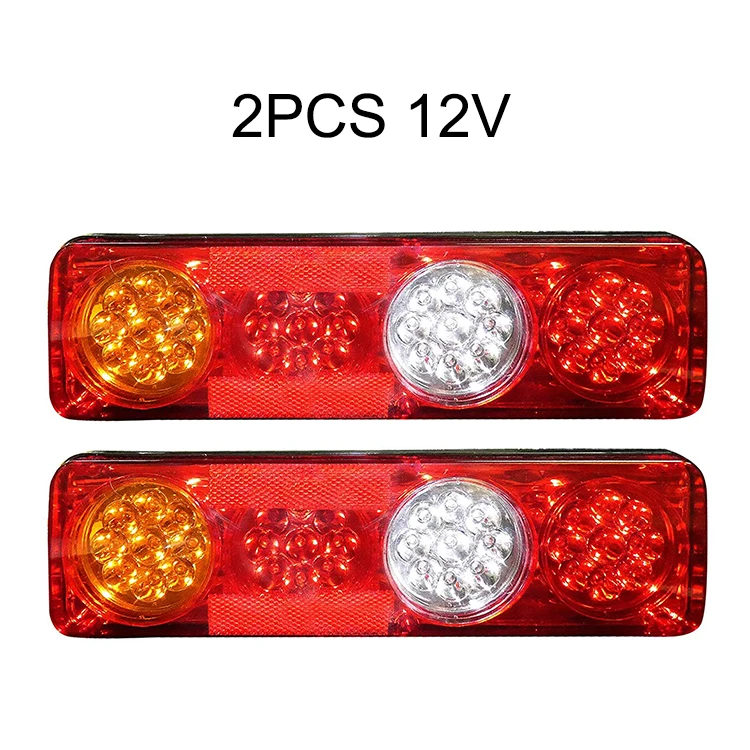 2PCS- 36LED-12V NLpearl автомобильный светильник в сборе, задний светильник для грузовиков, Водонепроницаемый стоп-сигнал поворота, лампа для трейлера, каравана, грузовика, 12 В, 24 В - Цвет: 2PCS- 36LED-12V