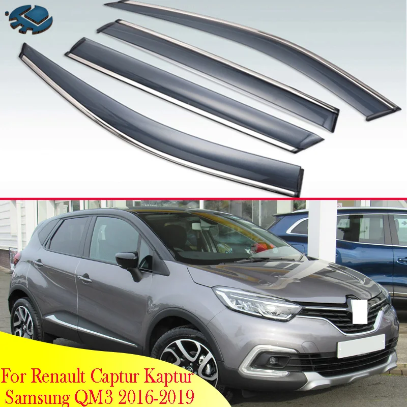 4 шт. пластиковый Наружный козырек для Renault Captur Kaptur Samsung QM3 2016 2019|Навесы и укрытия| |