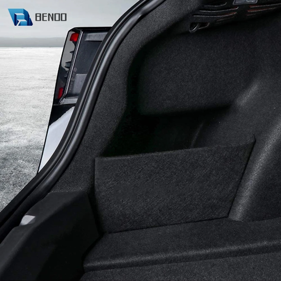 BENOO 1 Pack Black Upgrade Rear Trunk Organizer Side Divider Accessories for Tesla Model 3 2016-2021 Trunk Stroage for Model 3