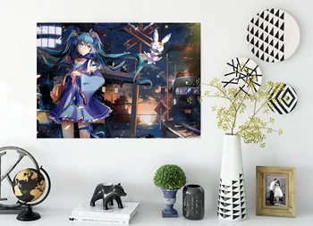 

[Self-Adhesive] 3D Hatsune Miku 104 Japan Anime Wall Stickers Mural Decal Wall Murals AJ WALLPAPER Belly