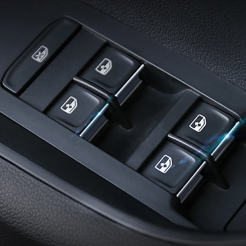 Lsrtw2017 Abs окна автомобиля кнопка управления Панель Планки для Skoda Kodiaq интерьер молдинги аксессуары