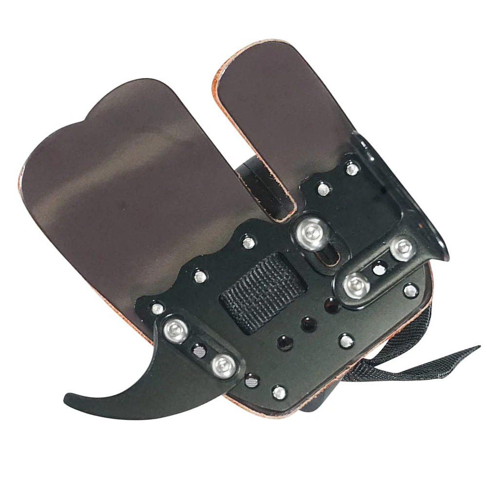 1PC Aluminum Suede and Leather Finger Tab Finger Guard Finger Tab