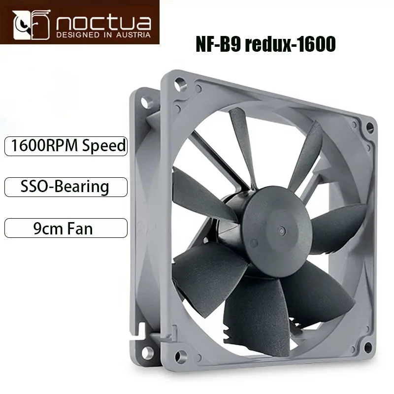 Noctua NF-B9 redux-1600 PWM защитного стекла 92x92x25 мм вычислить Вентилятор охлаждения 12V 3pin /4pin