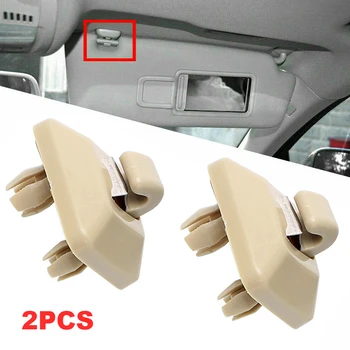 

2pcs Mini Bracket Hanger Car Interior Window Shade Sun Visor Clip Replacement Parts Easy Install Fastener ABS Auto For A1 A3 A4L