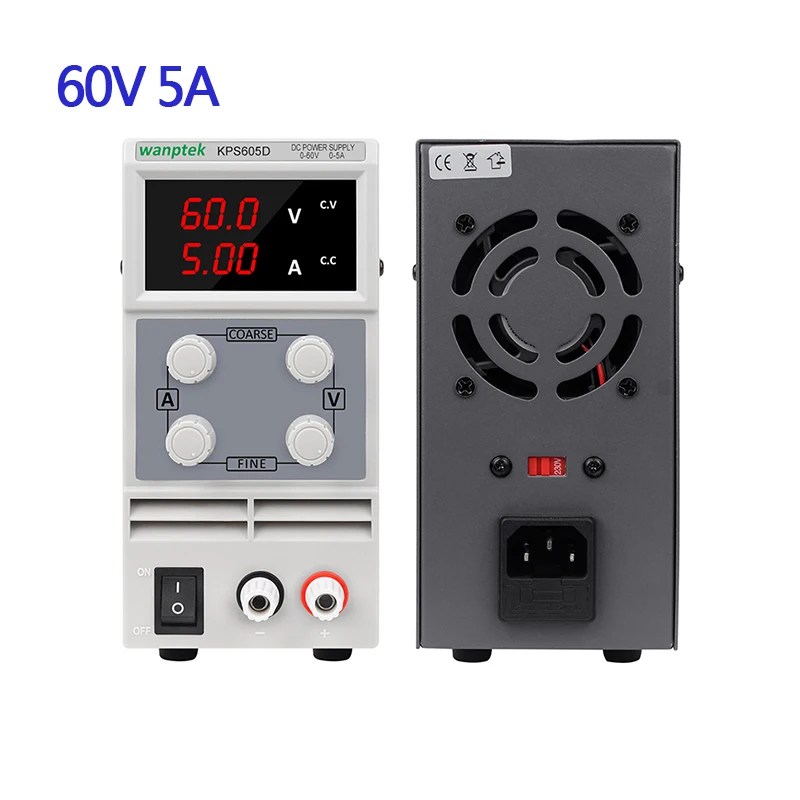 KPS605D Импульсный регулируемый лабораторный мини источник питания постоянного тока KPS303D скамья Регулируемый стабилизатор напряжения для телефона ПК 30 в - Цвет: KPS605D