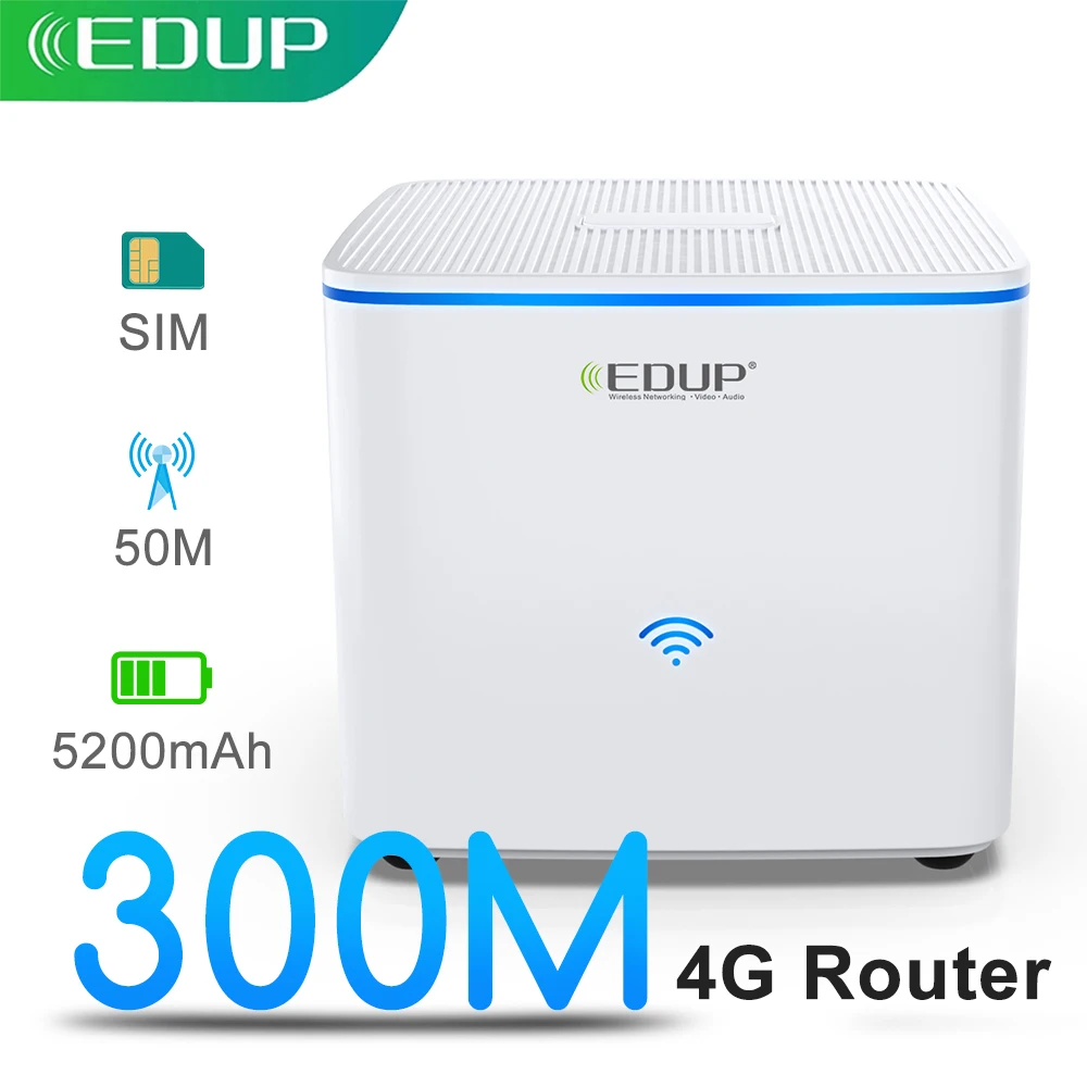 

Wi-Fi-роутер EDUP, 300 Мбит/с, 4G, LTE