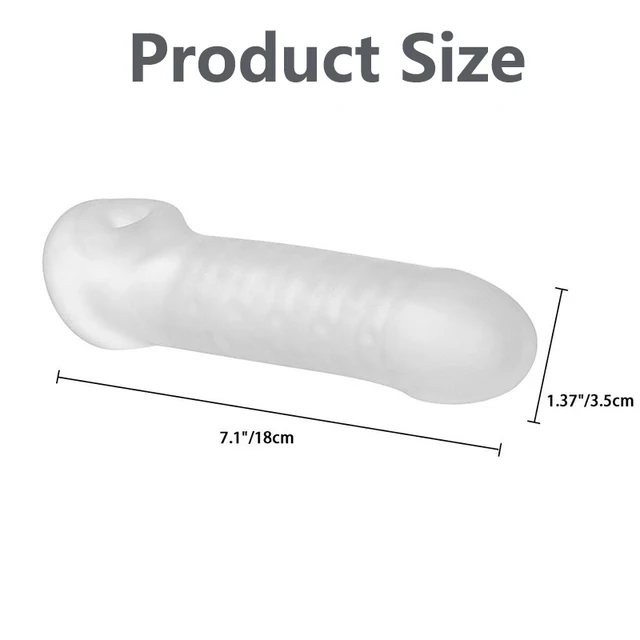 Reusable Condom For Man Dick Sleeve Dildo Enlargement Male Cock Ring Penis Extender Condom Intimate Goods For Male Sex Toys Shop 6