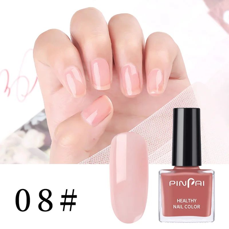 NO.08 Pinpai 37 цветов Быстросохнущий лак для Ногтей Стойкий лак для ногтей авокадо с красными блестками серия "сделай сам" маникюрный лак для ногтей 6 мл - Цвет: NO.08