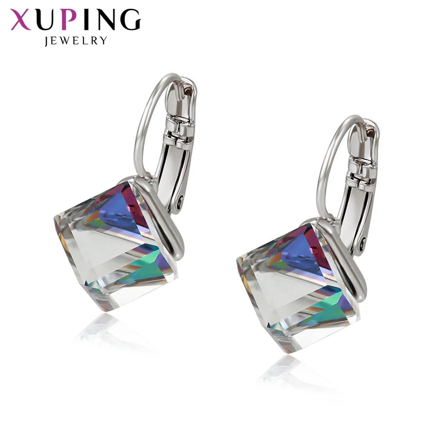 Серьги-кольца Xuping Популярные кристаллы Swarovski модные ювелирные украшения