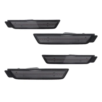 

DHBH-4Pcs LED Side Light Brake Reflector Light 96 SMD LED Indicators for 2010-2015 Chevy Camaro Turn Signal Light (Amber/Red)