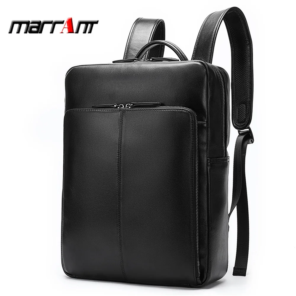 

Trend Genuine Leather Shoulders Baotou Layer Cowhide Male Lady Leisure Locomotive Backpack