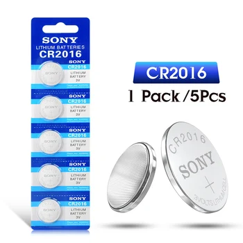 

5Pcs SONY CR2016 Button Batteries BR2016 DL2016 Cell Coin Lithium Battery 3V CR 2016 For Watch Car Key Electronic Toy Remote