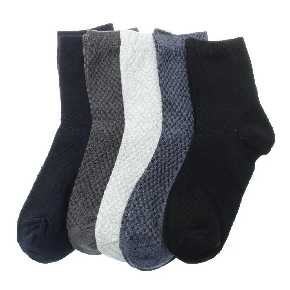 

5pairs / Lot Men's Cotton Warm Thick Socks Black Classic Business Casual Breathable Winter Summer Male Quality Socks Hot Sale