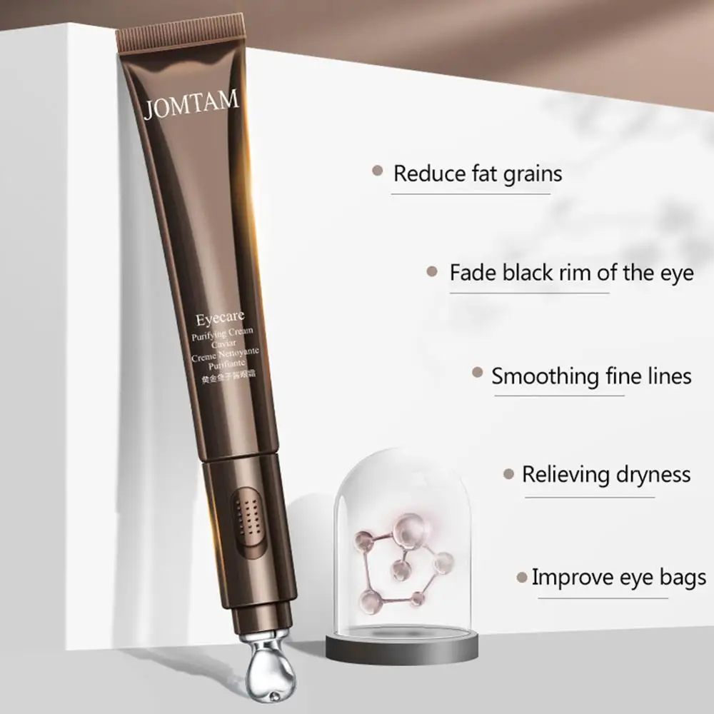 

Electric Eye Cream Hydrating Improves Dark Circle Deep Firming Eye Fine Lines Smooth Microseismic Massage Gold Caviar Eye Cream