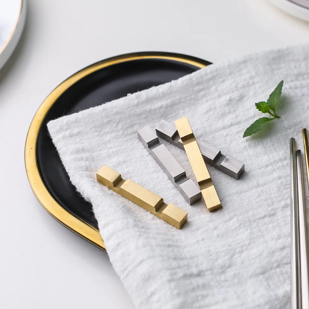 Creative Stainless Steel Chopstick Holder Rose Gold Silver Metal Chopsticks Care Spoon Stand Rack Home Durable Tableware