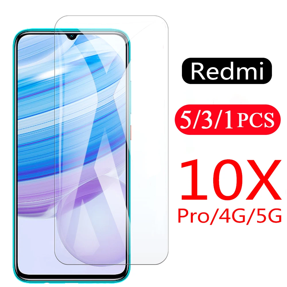 5/3/1 шт. ультратонкая пленка из закаленного стекла для xiaomi redmi 10X 9A 9C note 9 9s 8 8T pro max