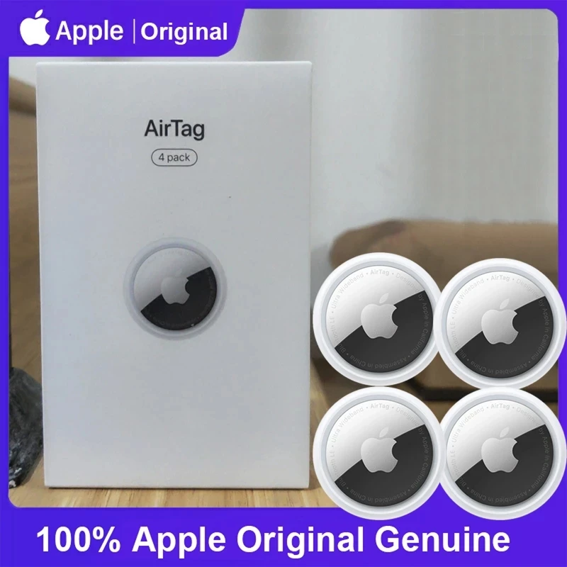 4 упаковки оригинальный трек Apple AirTag --- (Поиск ключей поиск смарт-метки трекер GPS