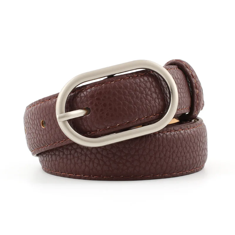 

Fashion Brand Metal Square Buckle 100% Leather Women's Belts for Women Luxury Multicolor Pure Colors Belt Leather Belts Female
