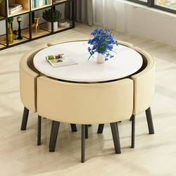 Juego de mesa de Comedor, 4 Sillas de recepción, mesas de centro, muebles de sala de estar, mesa de cocina