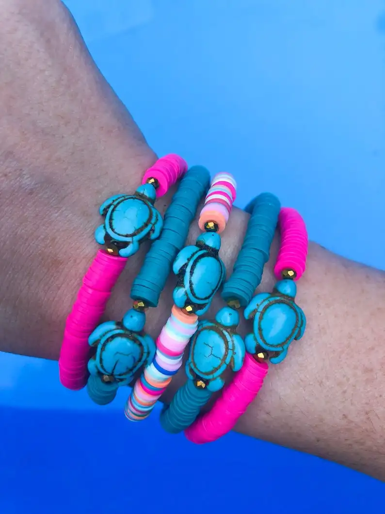 wood Beads chic bracelet Boho Beach Sandalwood Stack Stretch tassels Bracelets natural freshwater pearl bracelet women jewelry
