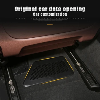 

2 pieces For BMW 5 Series F10/F11/F18 11-17 18 Car Styling Vent Cover Under Seat Grille air condition dust vent Cover Mat