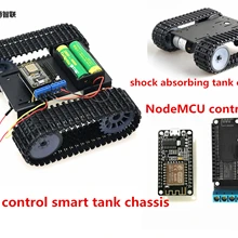 SZDOIT Wi-Fi управление металлический RC амортизирующий Танк шасси умный гусеничный робот с NodeMCU управления костюм двигатель постоянного тока DIY для Arduino