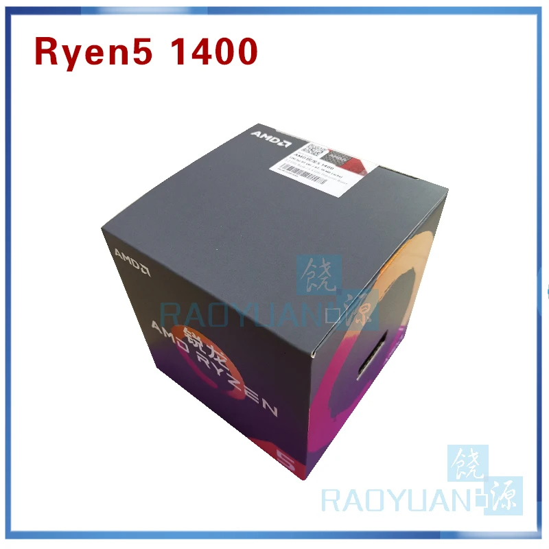 

New AMD Ryzen 5 1400 R5 1400 R5-1400 3.2 GHz Quad-Core CPU Processor YD1400BBM4KAE Socket AM4 with cooling fan