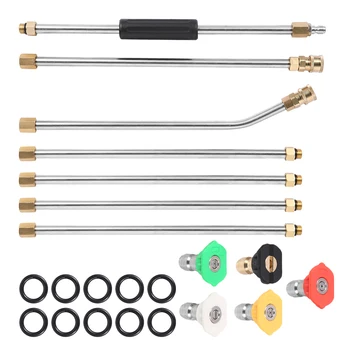 

High-pressure Water Gun Extension Rod Seven-piece Five-color Nozzle Cleaner Cleaner Accessory Power Tool Accessories
