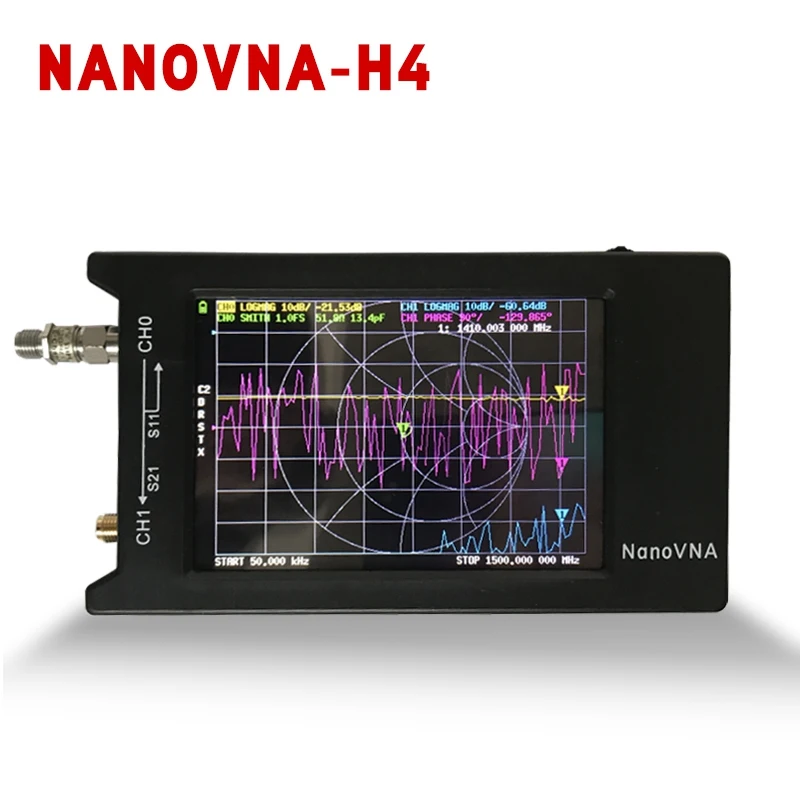 PINTUDY NanoVNA-H 50 кГц-1 5 ГГц вектор сетевой анализатор NanoVNA 4 дюйма ЖК-дисплей для УКВ
