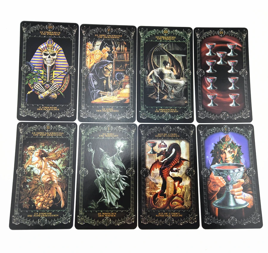 Alchemy dark power tarot для начинающих Tarot Семейные карты настольная игра палуба испанская