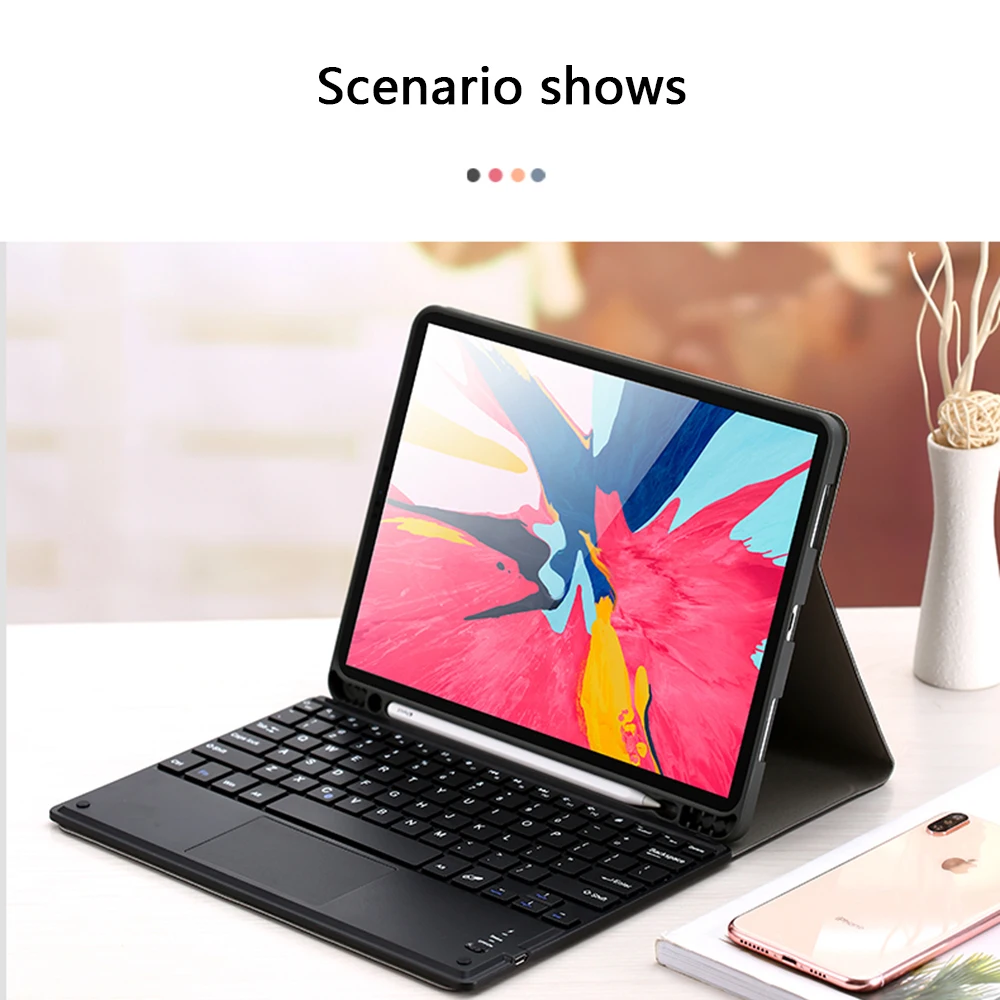 Для ipad Mini 4 Mini 5 7,9 дюймов планшет Bluetooth клавиатура Магнитная Адсорбция Съемная клавиатура с кожаный чехол все-в-одном