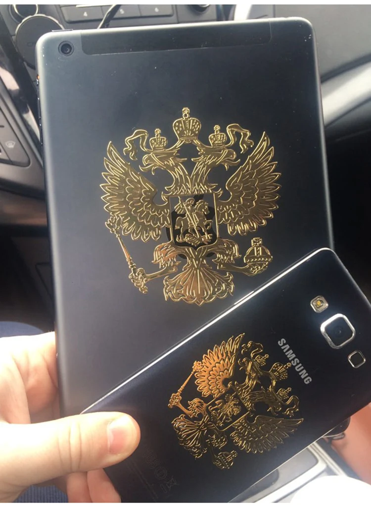 Значок России никелевый металлический стикер автомобиля наклейка федеральный
