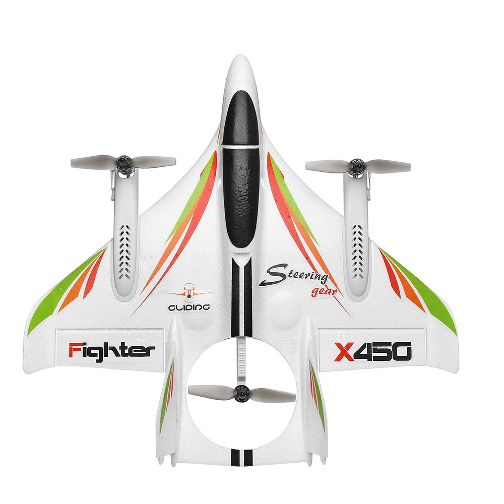 WLtoys XK X450 RC самолет 2,4G 6CH 3D/6G бесщеточный двигатель вертикальный взлет светодиодный светильник с дистанционным управлением планер самолет с фиксированным крылом