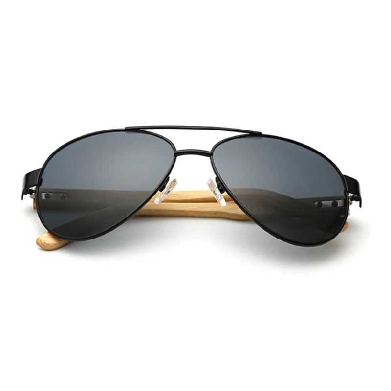 Модные деревянные солнцезащитные очки пилота Мужские Женские бамбуковые женские мужские зеркальные авиационные Солнцезащитные очки Мужские Lentes De Sol Mujer