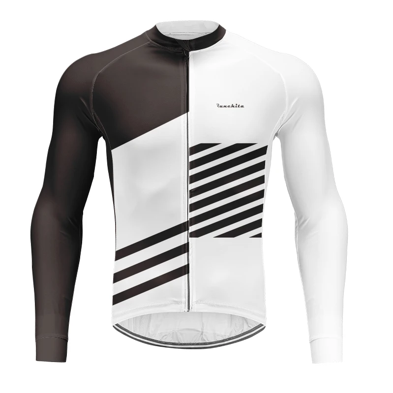 K Джерси для велоспорта Runchita Pro Team Ropa Ciclismo MTB Мужская однотонная одежда с длинными рукавами для велоспорта Джерси для шоссейных велогонок - Цвет: K
