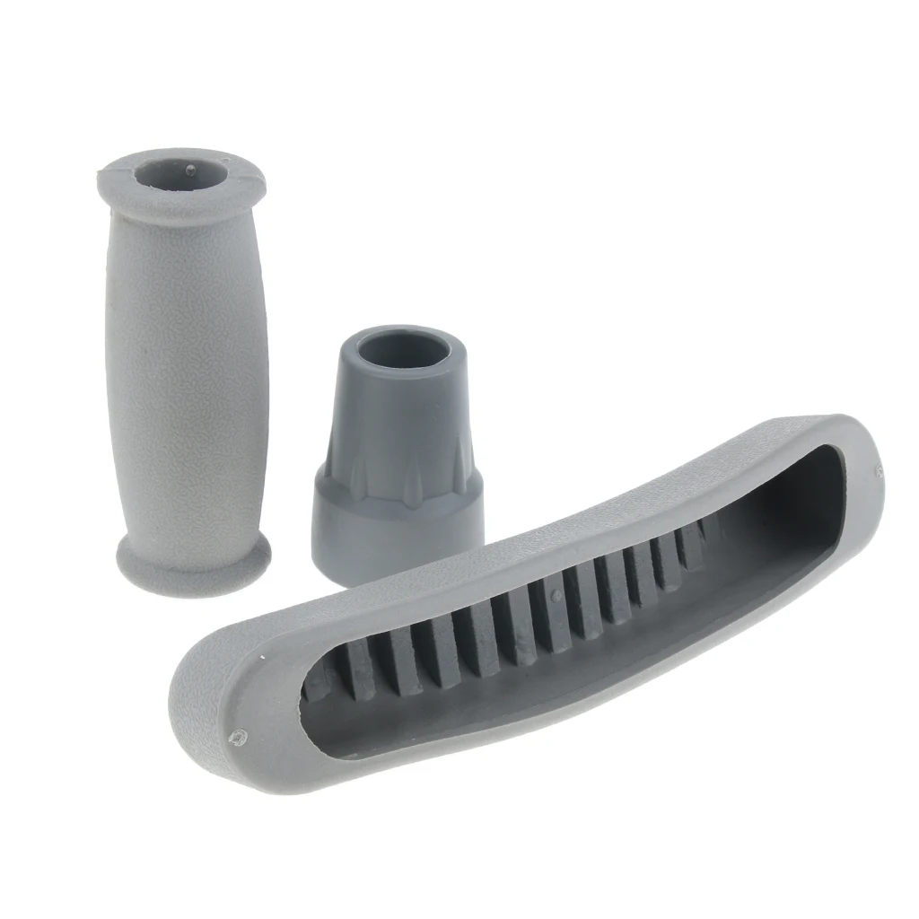Seniors Crutch Replacement Part Kit Tips Cover Underarm Pad Hand Grip Covers