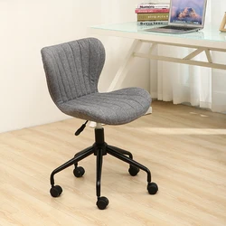 Chaise pivotante en tissu, technologie de luxe nordique légère, chaise d'ordinateur relevable, pour chambre à coucher, salon, salle de conférence, bureau 