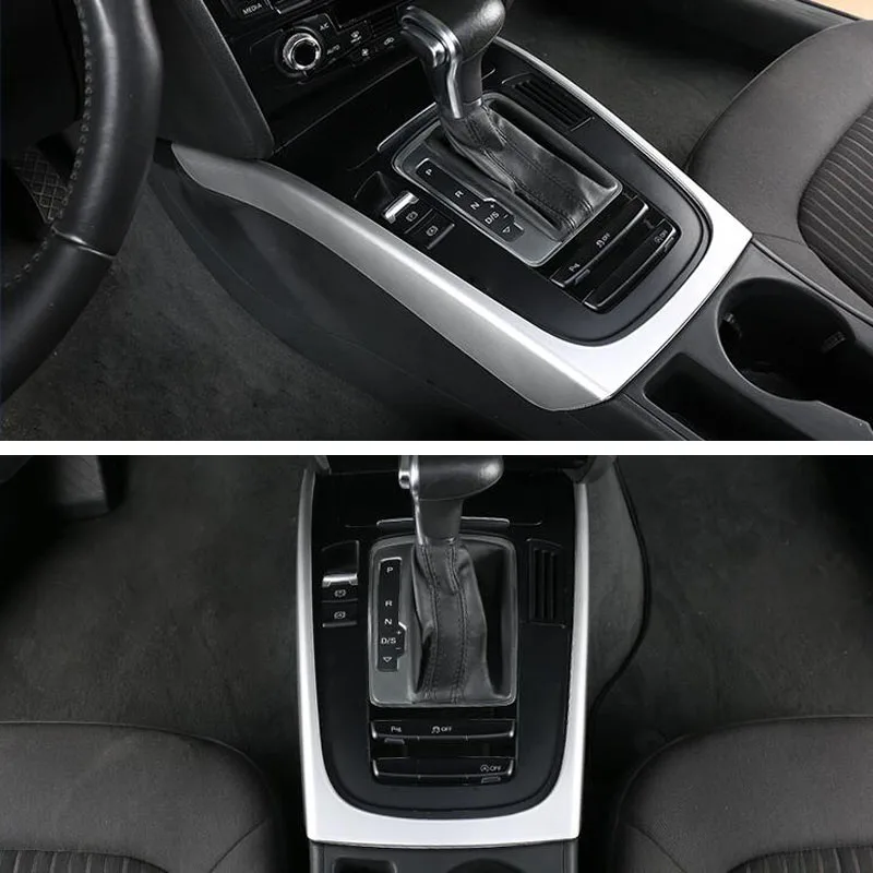 Для Audi A4L/A5 2009- коробка переключения передач автомобиля Панель рамка наклейка крышка ABS салон автомобиля аксессуар Стайлинг