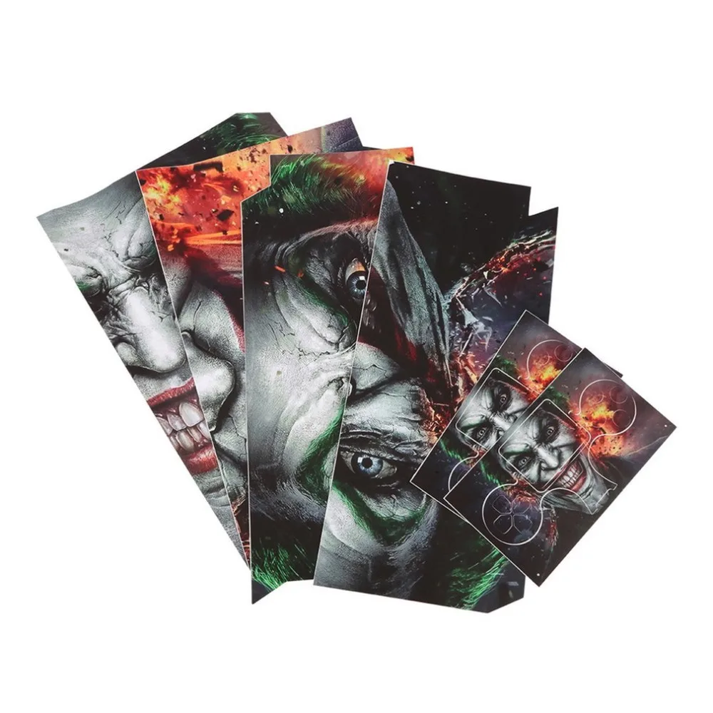 1set Joker Vinly Skin Sticker Clown Gamepad Stickers for Sony For PS4 For PlayStation 4 and 2 Controller Skins Wholesale