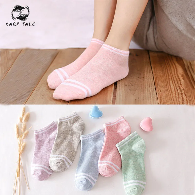 

1 Pairs Candy Colors Basic Section Women Casual Softable Cute Boat Socks Short Ankle Socks Girls Lady Low Cut Socks Winter Socks