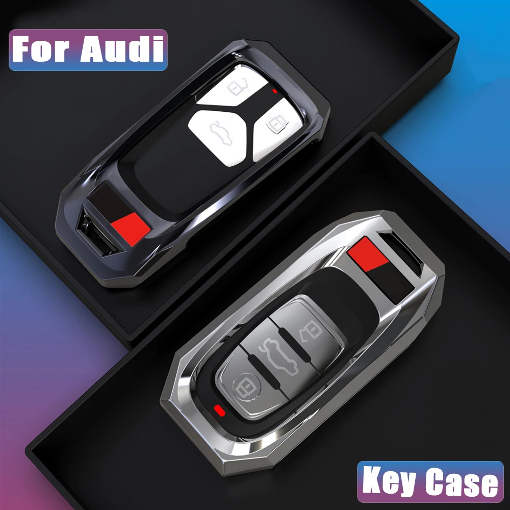 Новая мода цинковый сплав автомобильный ключ чехол для Audi A4 A4L A5 A6L QT S5 S7 Q7 TTS авто защита ключ оболочки аксессуары