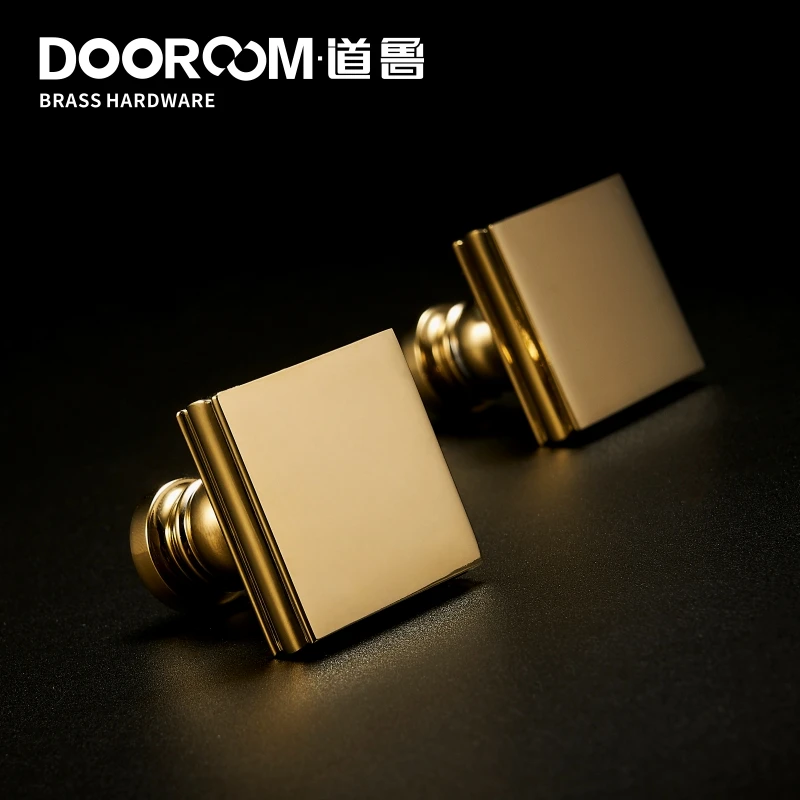 Dooroom Твердый латунный светильник, роскошная блестящая золотая мебель для шкафа, дверные ручки ящика, современный американский простой европейский ручки