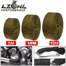 5 м/10 м/15 м 5 см ширина тепла выхлопа термо Защитная обертка защитная загар лента огнестойкая изоляционная ткань рулон комплект для мотоцикла автомобиля