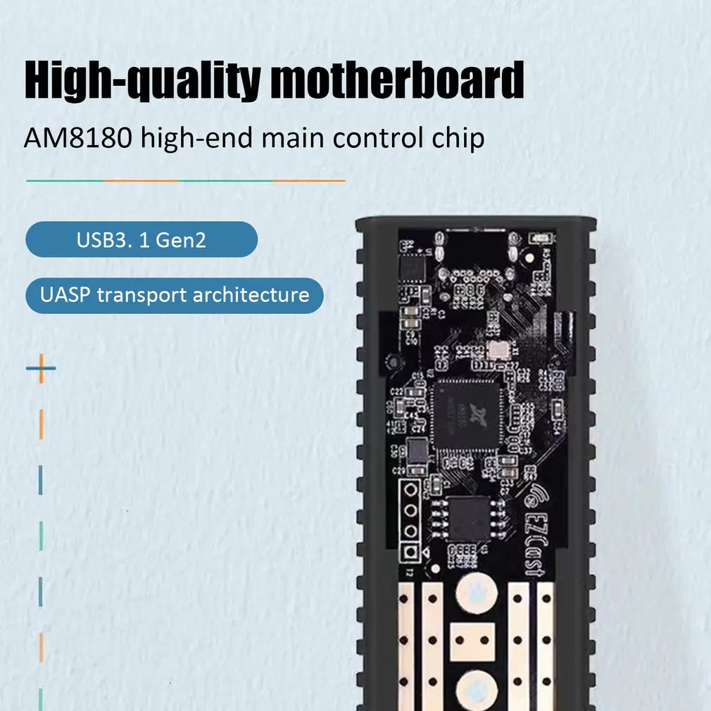 M.2 NVME SSD корпус адаптер USB 3,1 Gen 2 к NVME PCI-e m-Key твердотельный накопитель внешний корпус USB C